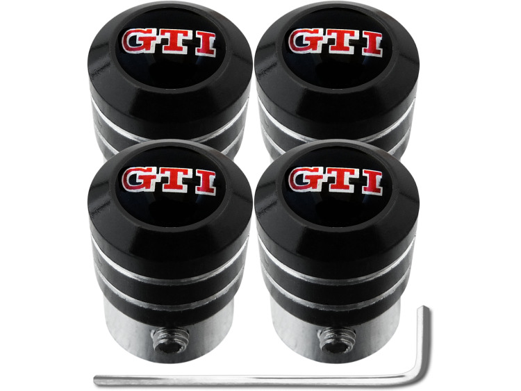 4 % "black" antitheft valve caps