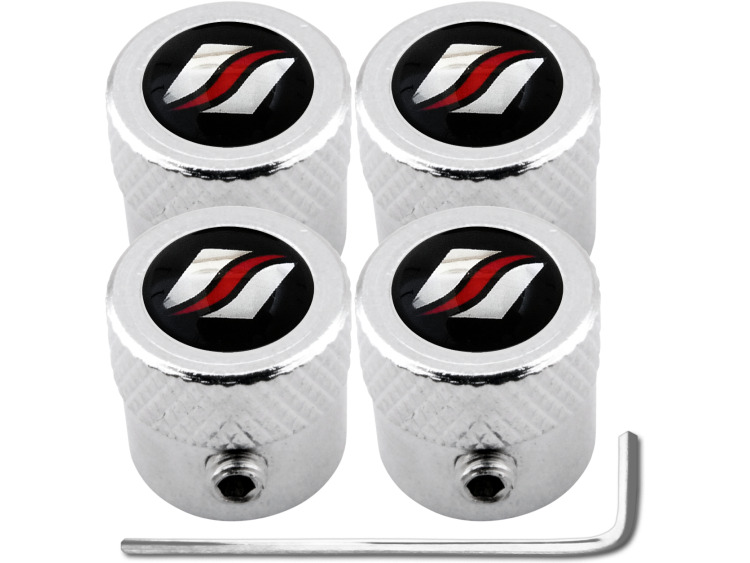 4 Luxyline "striated" antitheft valve caps