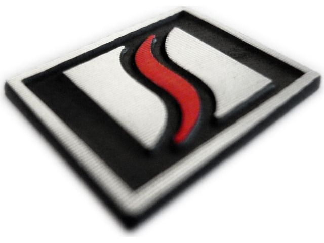 Aluminium Luxyline Logo for the steering wheel