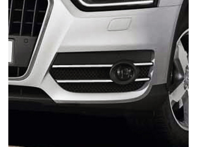 Fog lights chrome trim Audi Q3