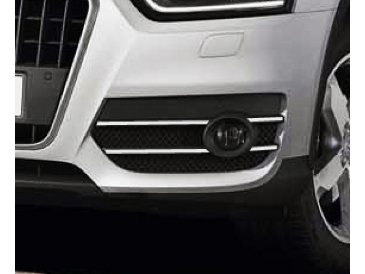 Fog lights chrome trim Audi Q3