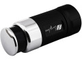 LED flashlight, rechargeable on the cigarette lighter black