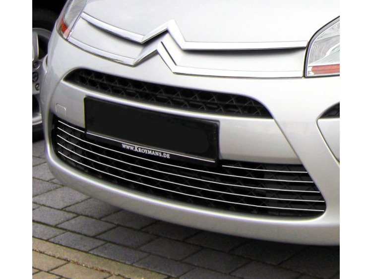 Lower radiator grill chrome trim Citro&euml;n C4 Picasso (07-12)