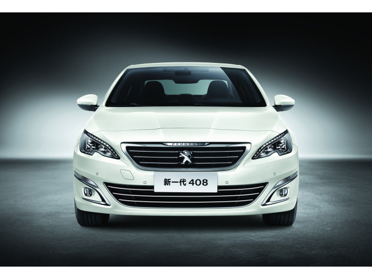 Lower radiator grill chrome trim Peugeot 408