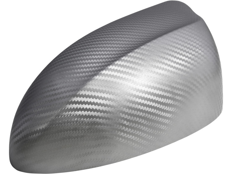 Luxyline 3D carbon fiber vinyl wrap sticker 30cm silver gray