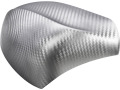 Luxyline 3D carbon fiber vinyl wrap sticker 30cm silver gray