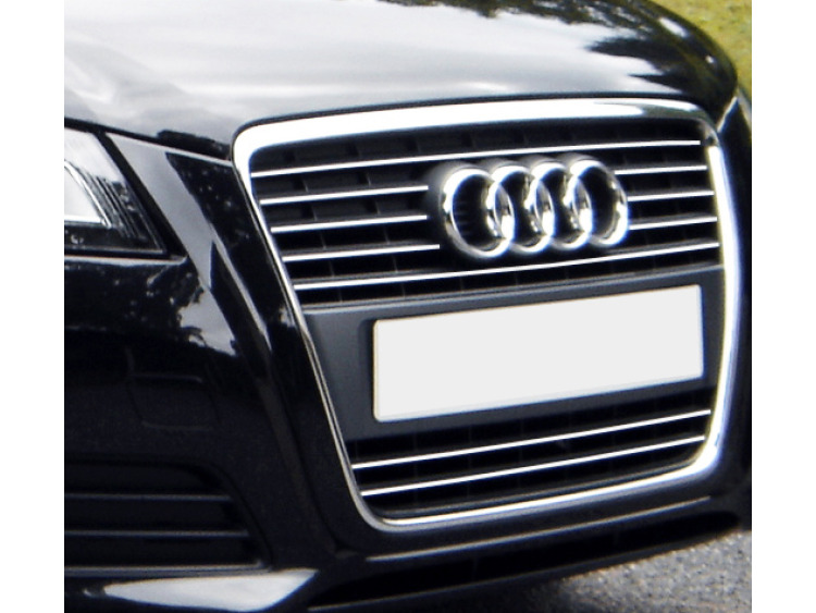 Radiator grill chrome trim compatible with Audi A3 s&eacute;rie 2 phase 2 08-12 & Audi A3 S&eacute;rie 2 Phase 2 Sportback 08-1