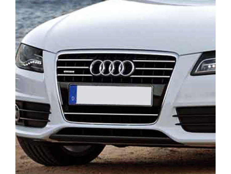 Radiator grill chrome trim compatible with Audi A4 s&eacute;rie 3 07-11 & Audi A4 s&eacute;rie 3 avant 08-11