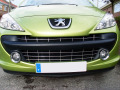Radiator grill chrome trim compatible with Peugeot 207 06-12 Peugeot 207 CC 07-15 Peugeot 207 SW 07-13
