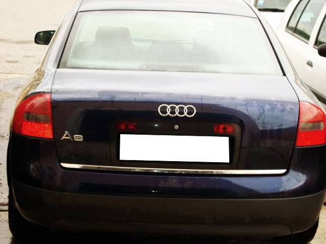 Trunk chrome trim Audi A6 Série 2 9701 A6 Série 2 Avant 9705 A6 Série 2 Phase 2 0104 A6 Série 2 P