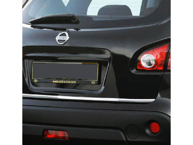 Trunk chrome trim Nissan Qashqai 2 0810 Nissan Qashqai 2 phase 2 1014 Nissan Qashqai 2 phase 3 Nissan Qashqai 0710 Nissan Qashqai phase 2 1014 Nissan Qashqai phase 3