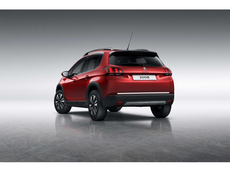 Trunk chrome trim Peugeot 2008 13-19