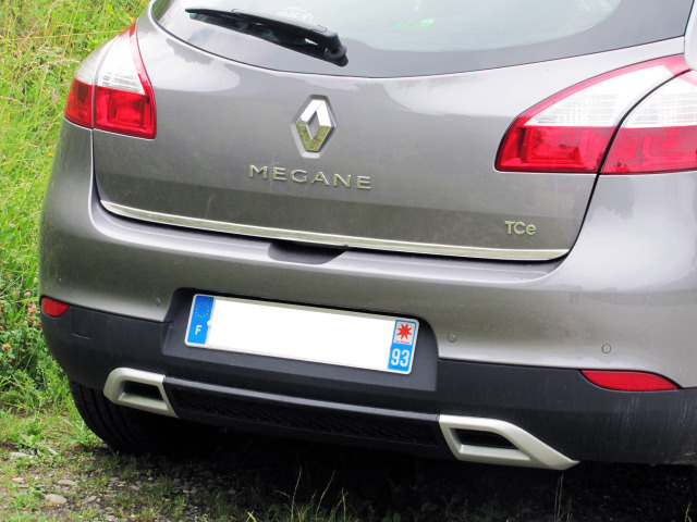 Trunk chrome trim Renault Mégane III 0812 Renault Mégane III phase 2 1213 Renault Mégane III phase