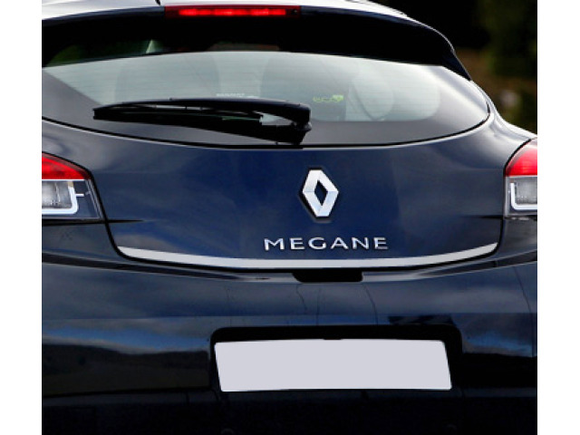 Trunk chrome trim Renault Mégane III coupé 0812 Renault Mégane III phase 2 coupé 1213 Mégane III p