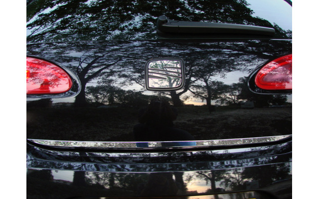 Trunk chrome trim