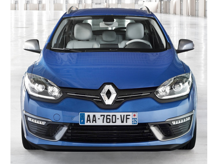 Upper radiator grill chrome trim Renault M&eacute;gane III estate 09-12